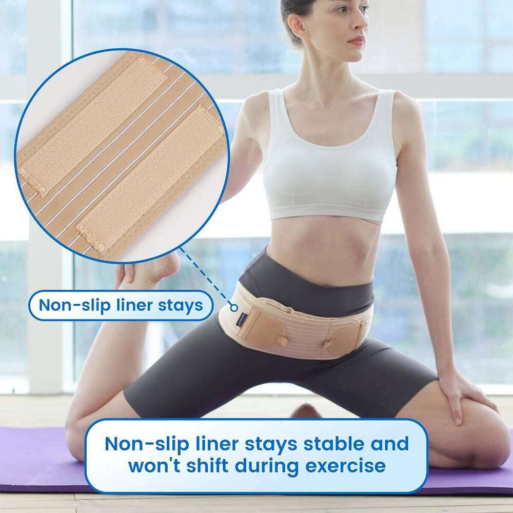 VELPEAU Sacroiliac SI Joint Hip Lower Back Lumbar Sciatica Pain Peic Support Belt Anti-Slip For Men And Women
