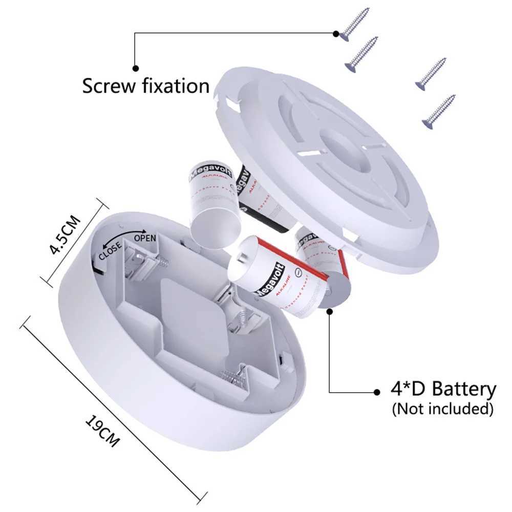Wireless LED Ceiling Light with Motion Sensor USB or Battery Powered Pendant Night Lamp for Bedroom Kitchen Bathroom 19cmXJ2500613