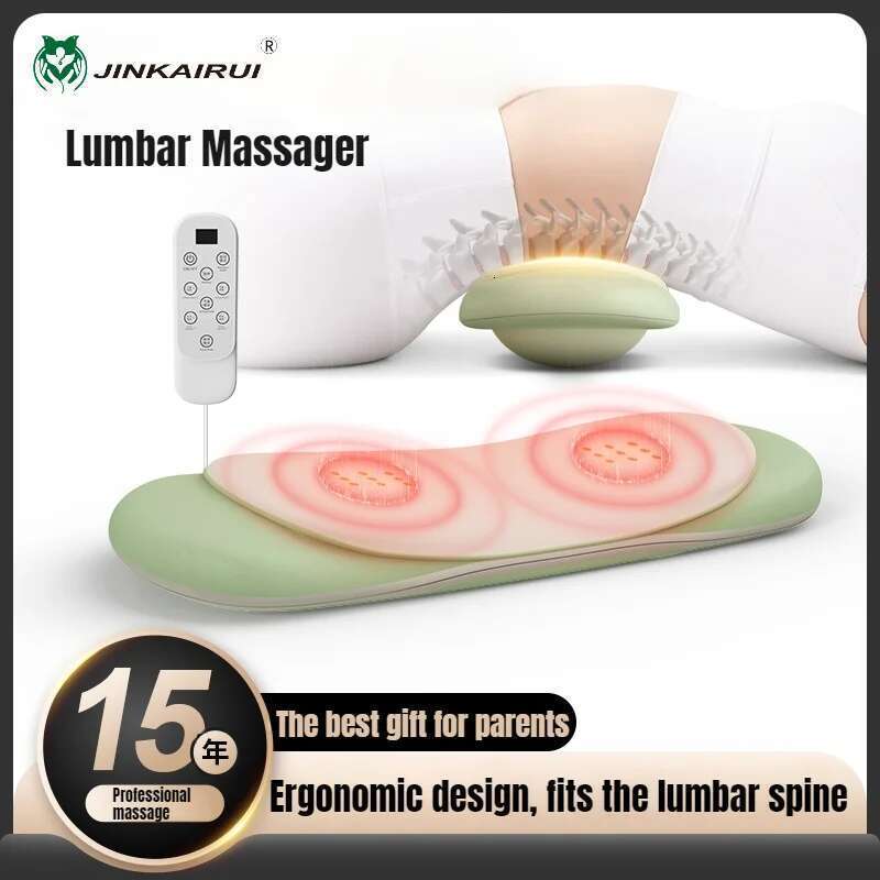 Jinkairui Waist Airbag Hot Compress Vibration Pulse Relieves Back Pain Home Lumbar Massager