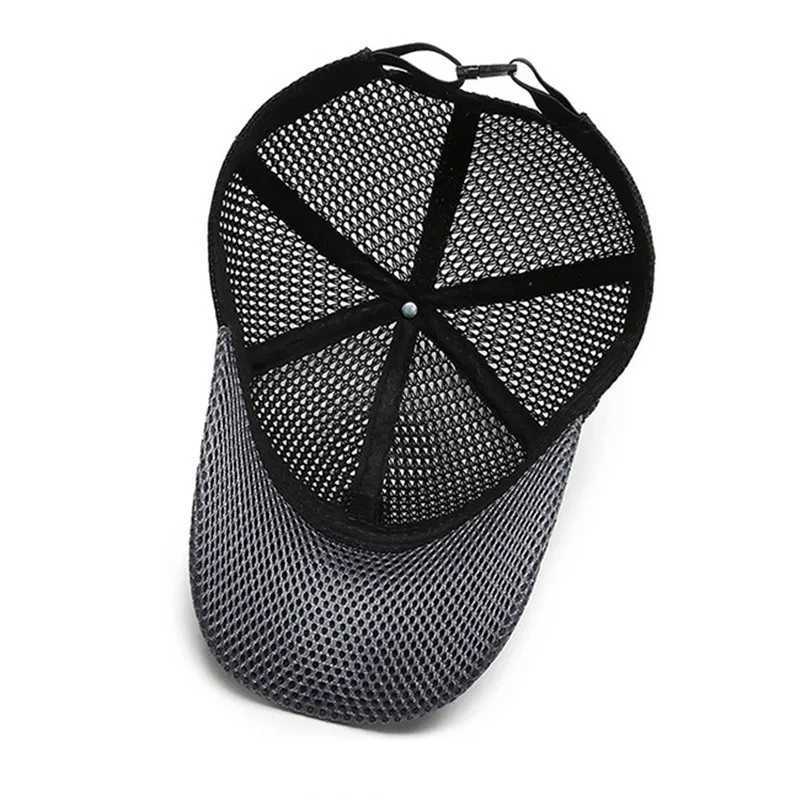 Summer Breathable Cool Full Mesh Quick Drying Baseball Cap Men Women Anti-UV Protection Outdoor Tennis Golf Caps Sports Sunhat W250614