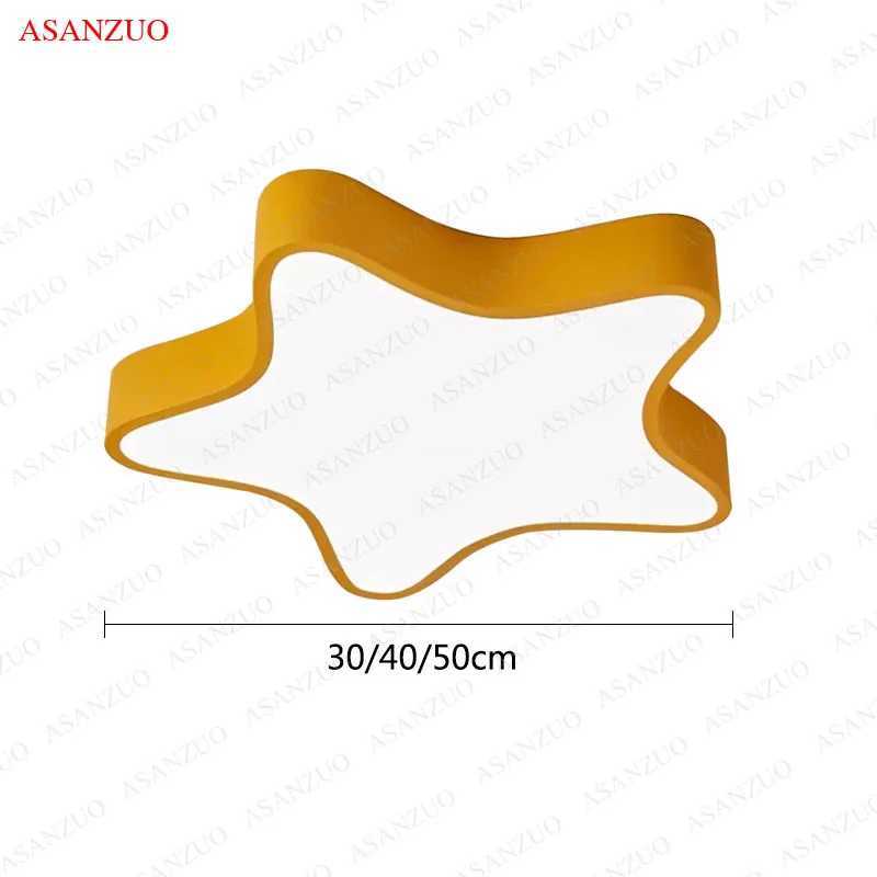 Macaron ceiling lights for childrens room boy girl bedroom study lamp warm romantic princess five-pointed star ceiling lamp XJ2500613