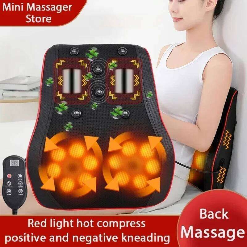 New Pattern Lumbar Lumbar Massage Cushion, Cervical Kneading Multifunctional Massager, Spinal Back Massager