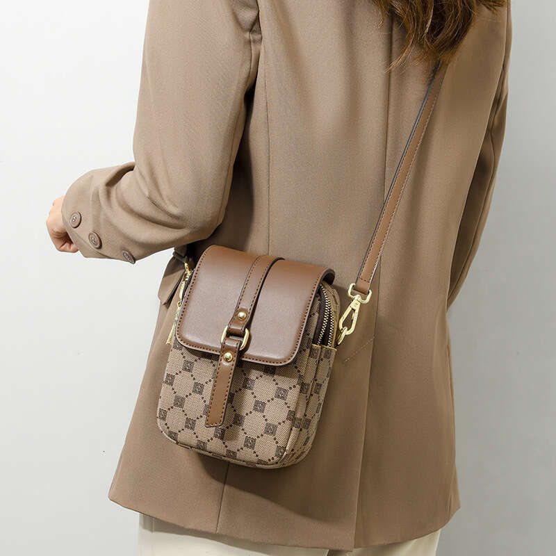 Phone For Women New Small High-End Fashion Printed Crossbody Large Capacity Multi-Compartment Women's Bag