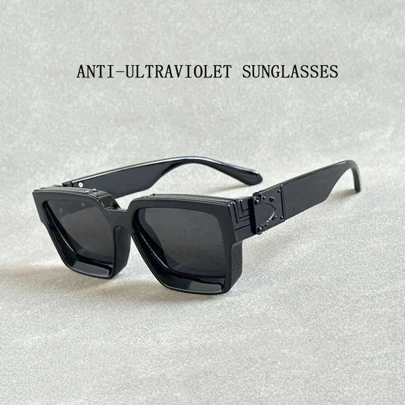 Retro Millionaire Sunglasses For Men Luxury New Square Sunglasses Women Trendy Vintage Luxe Fashion Glasses Mens Sunglasses Z250614