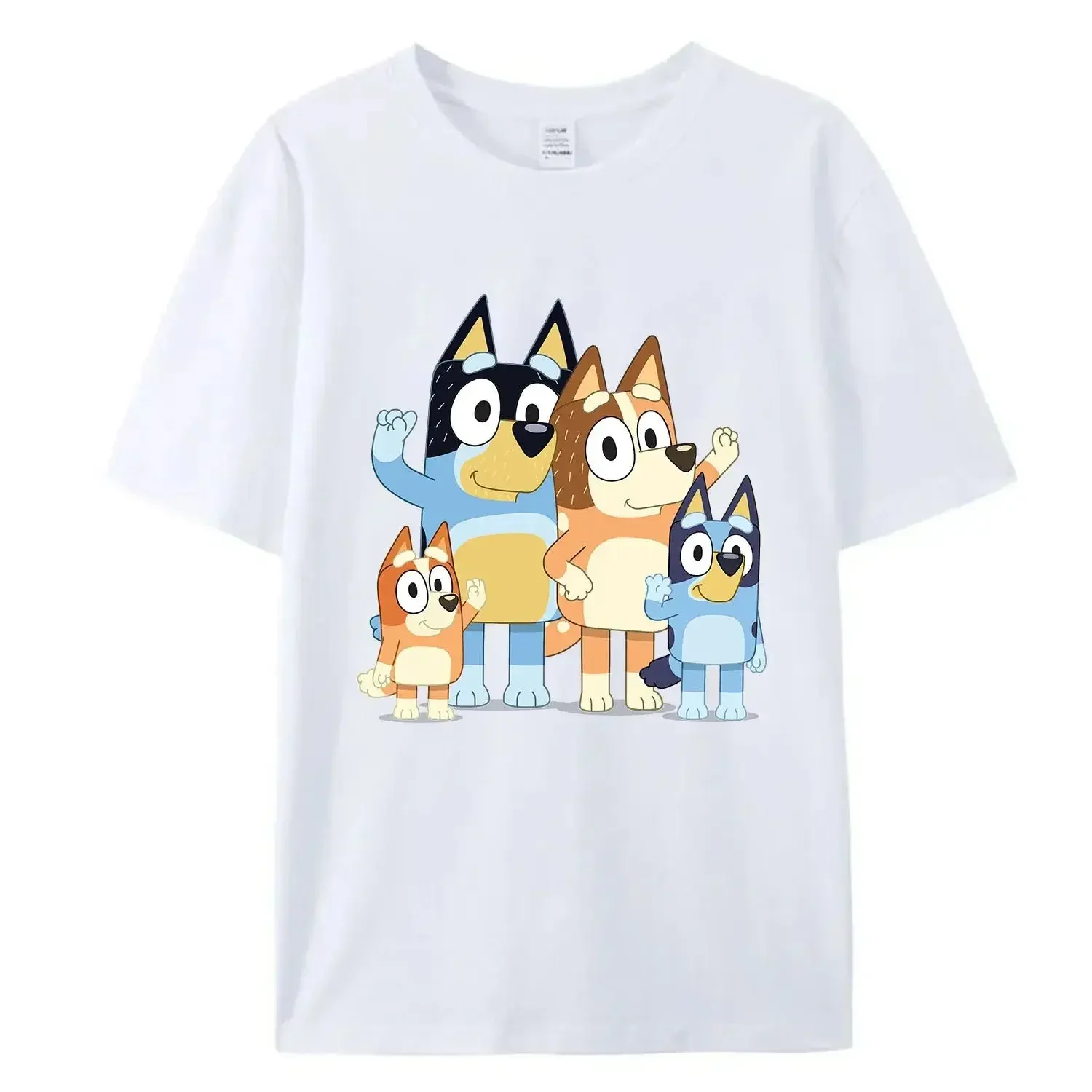 New Women's T-shirt Cute Top Summer Family Pack Animated Black and White T-shirt Family Clothing Gift Woes Clothing