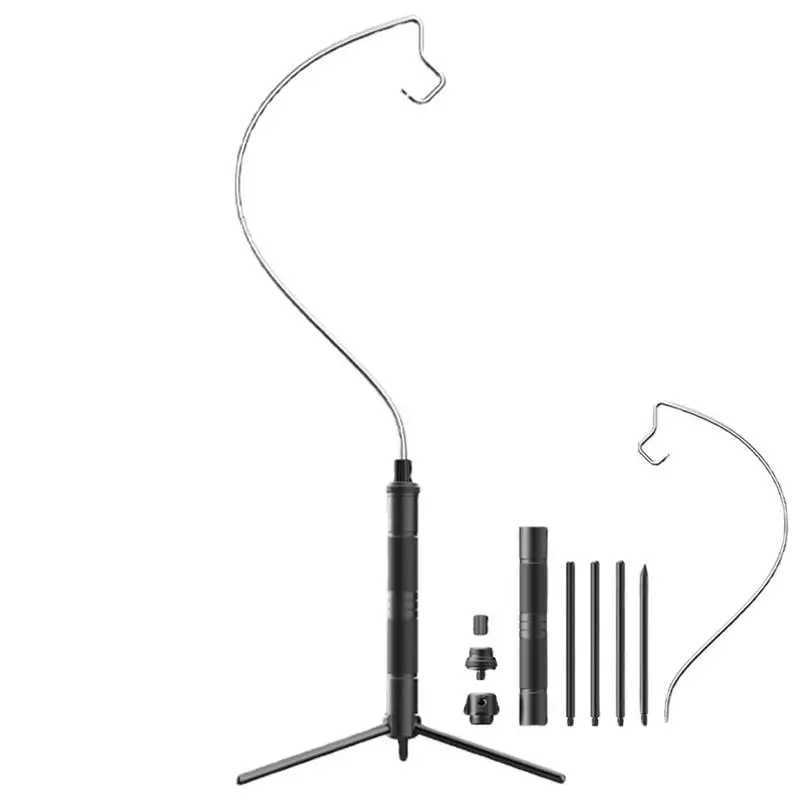 Telescoping Camping Light Stand Portable Foldable Light Tripod Lantern Pole Outdoor Light Holder Lamp Hanger Camping Supplies W250613