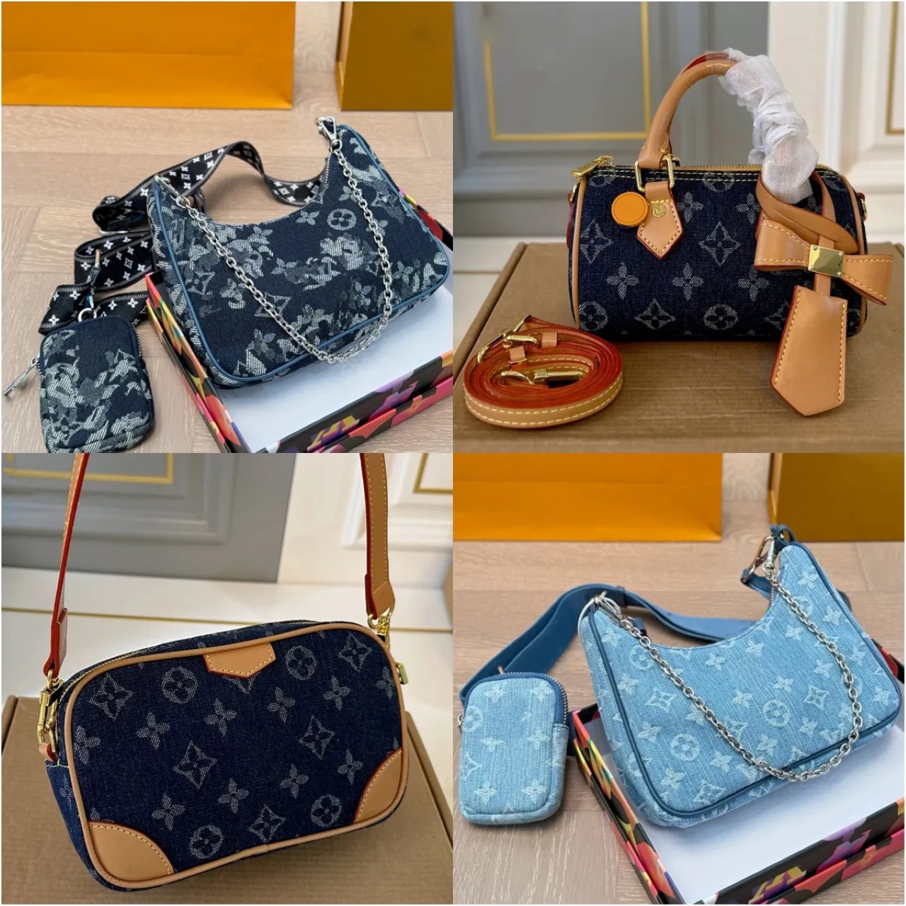 denim Luxury designer bags designer women bag demin purse jean shoulder bags designers woman crossbody bag blue purses vintage handbags designer bags for women tote