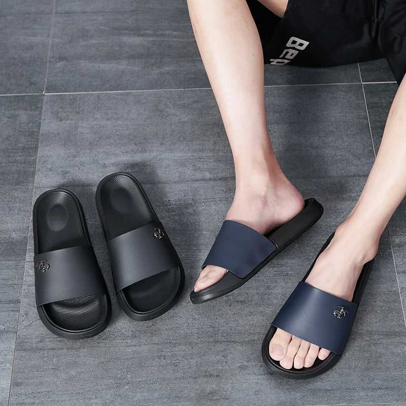 Mens Slide Sandals Soft Comfortable Non-Slip Slippers Indoor Outdoor Bathroom Beach Shoes Quick-Dry EVA Platform Lightweight Z250614