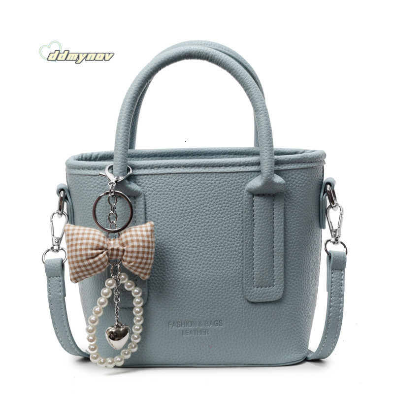 Textured Handbag for Women 2025 New Trendy Fashion Versatile Shoulder Commuter Crossbody Bucket Bag ddmynov