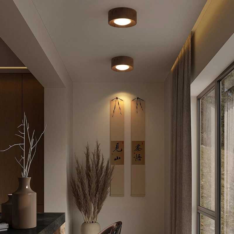 Chinese Style lamp Luxury Ceiling Light Retro Living Room Corridor Tube Light Japanese Style Light and Dark Ceiling SpotlightsXJ2500613