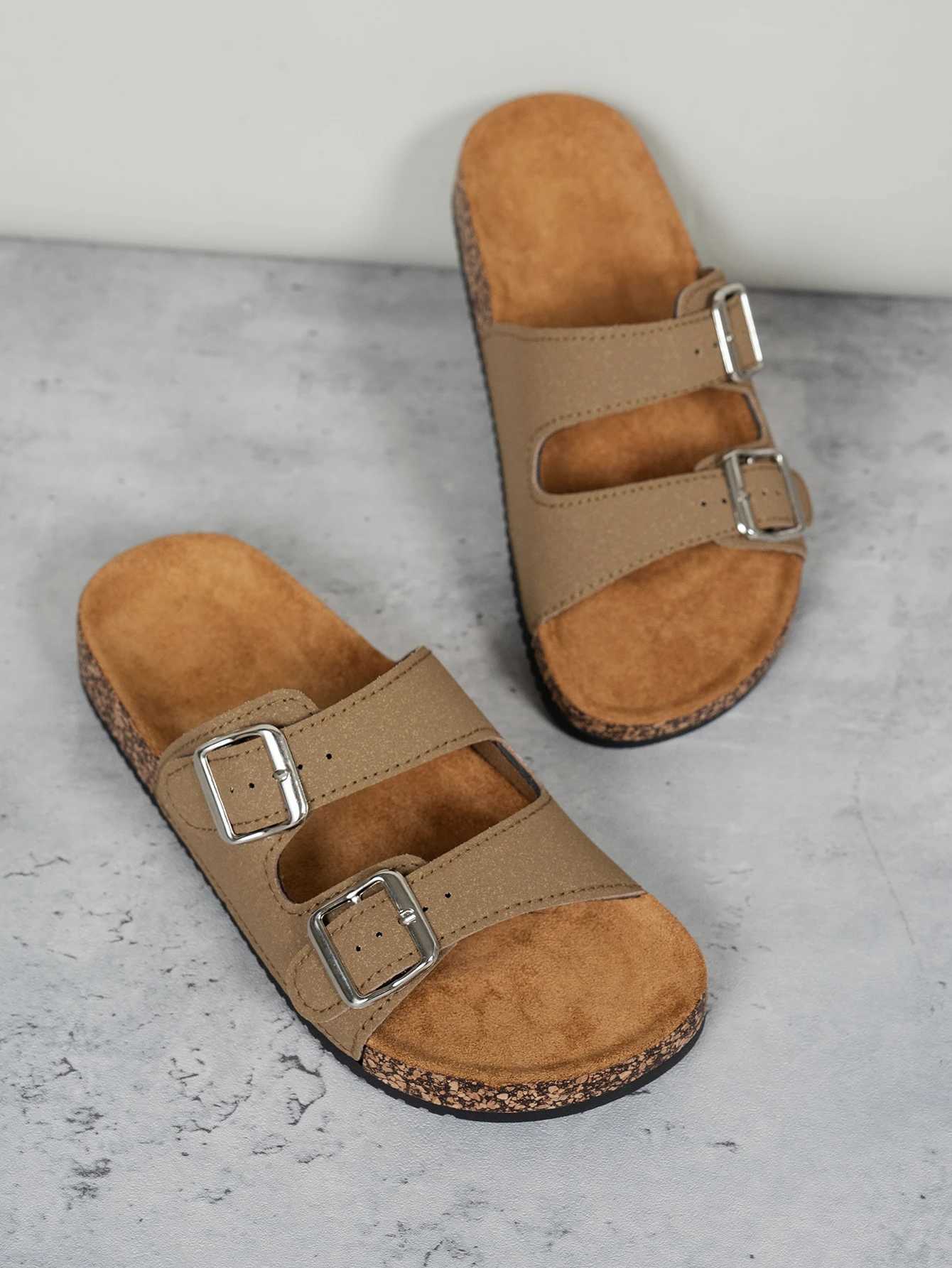 Womens Fashion Slippers Waterproof Non-Slip Thick Sole Wear-Resistant Home Outdoor Slip-On Casual Slippers Z250614