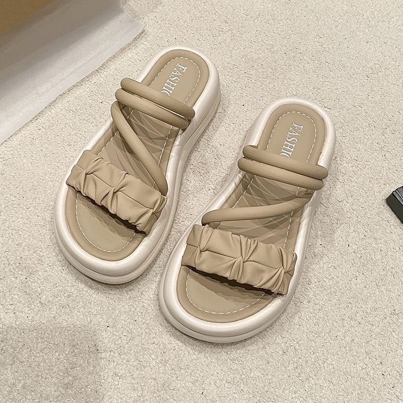 Ddmysports Women S Sandals Summer New Fairy Style Thick Sole Slippers With Cushioning Outdoor Shoes