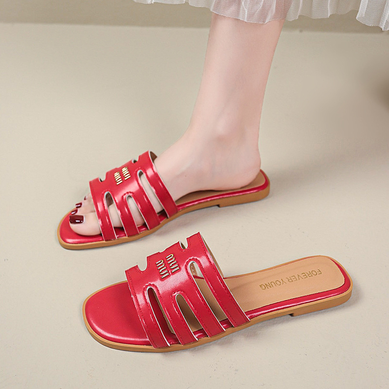 free shipping designer sandals luxury slippers slides yellow white brown black indoor outdoor beach versatile fashion slippers plus size 35-43