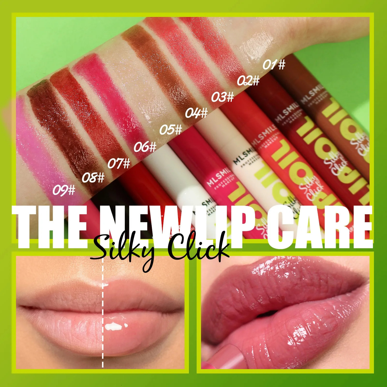 Mirror Glass Solid Lip Glaze Water Light Creamy Lip Gloss 12Hr Tint Avocado Lip Oil Balm Press Lipstick Cosmetic 250614