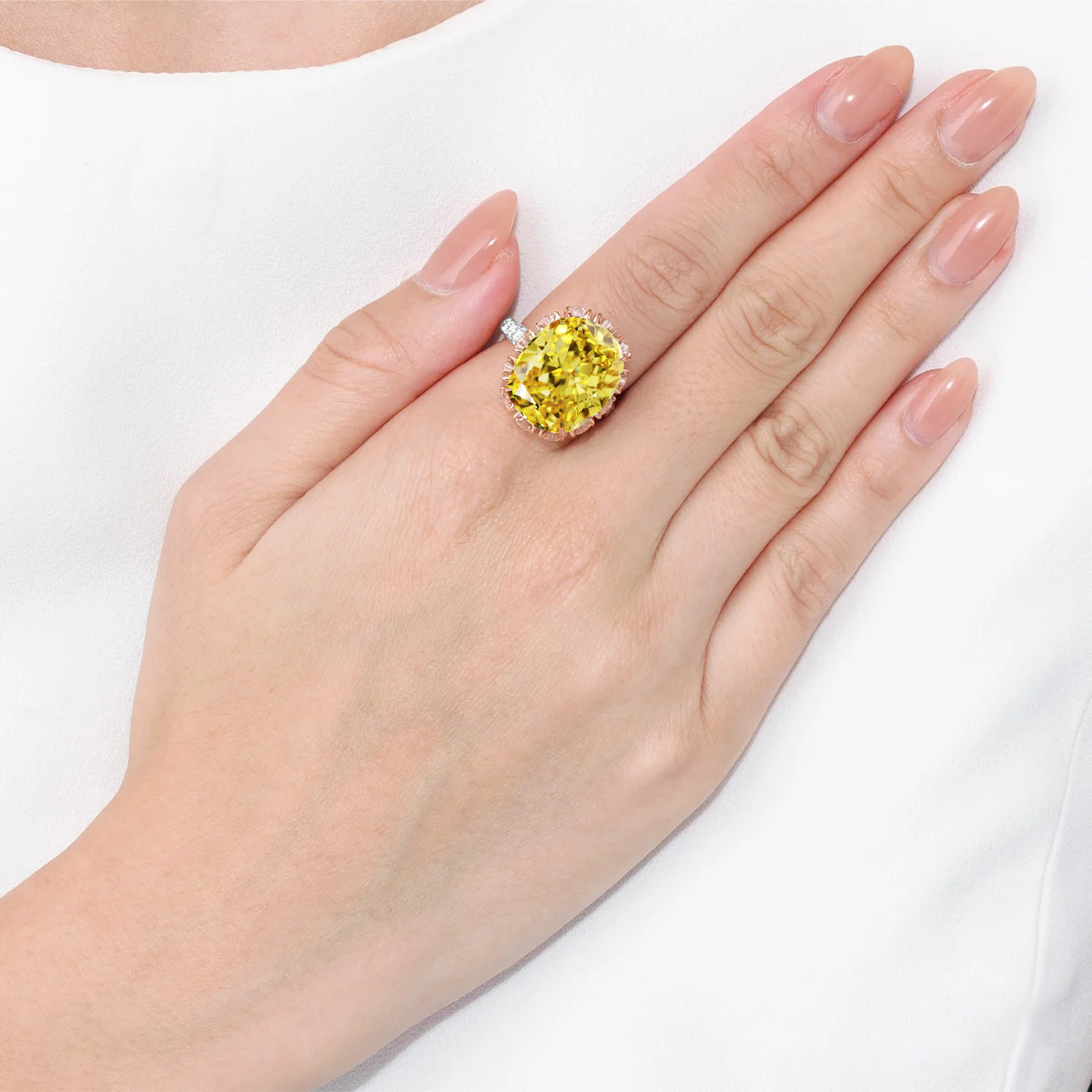 2025 Handmade Gorgeous Sparkling Luxury Jewelry 925 Sterling Silver Large Dove Egg Ice Cushion Cut Lab Moissanite Diamond Lady Women Wedding Bride Ope