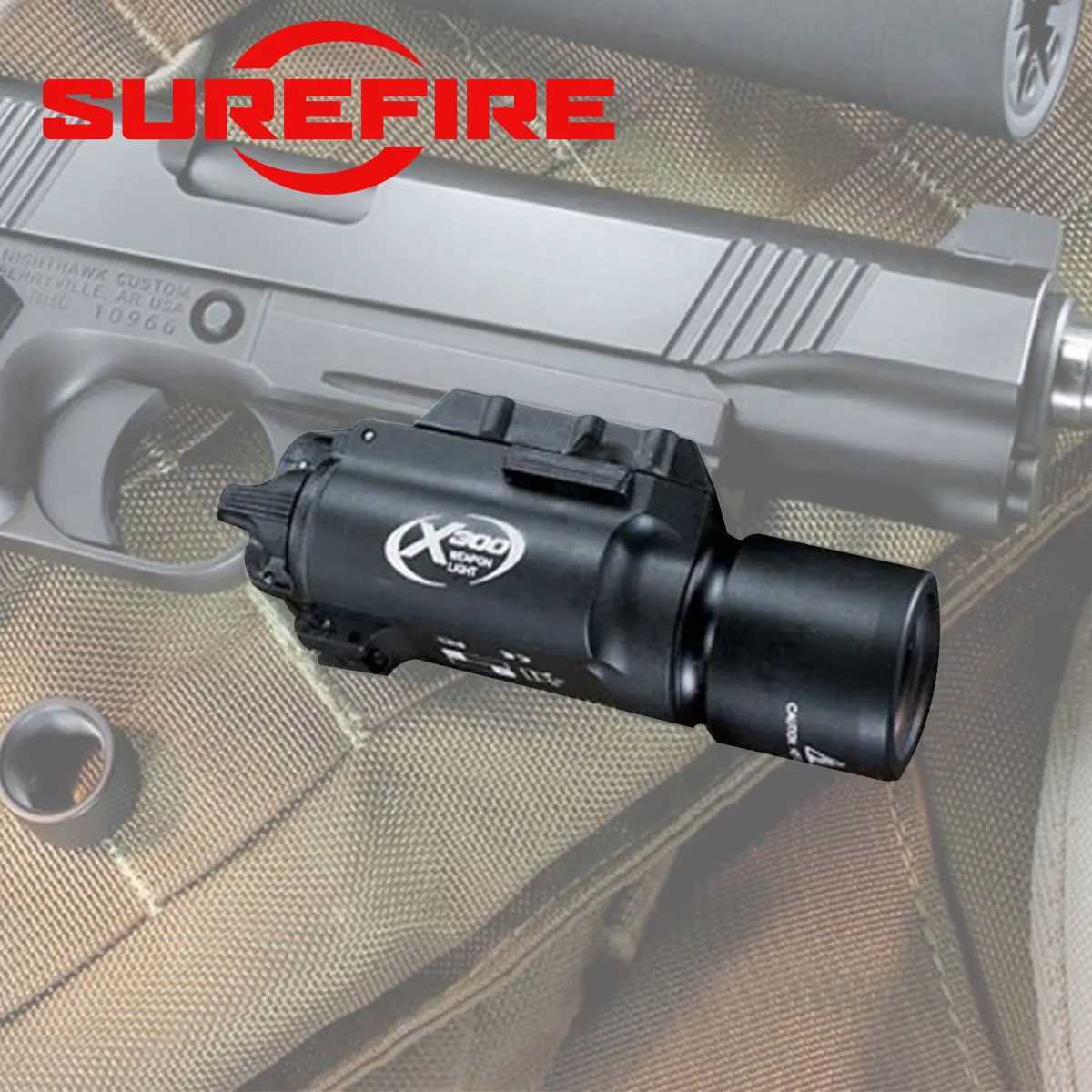 Tactical X300 X300U X300 Ultra Scout Light Weapon Gun Light Flashlight Rifle Constant Momentary Flashlight HuntingXJ250613