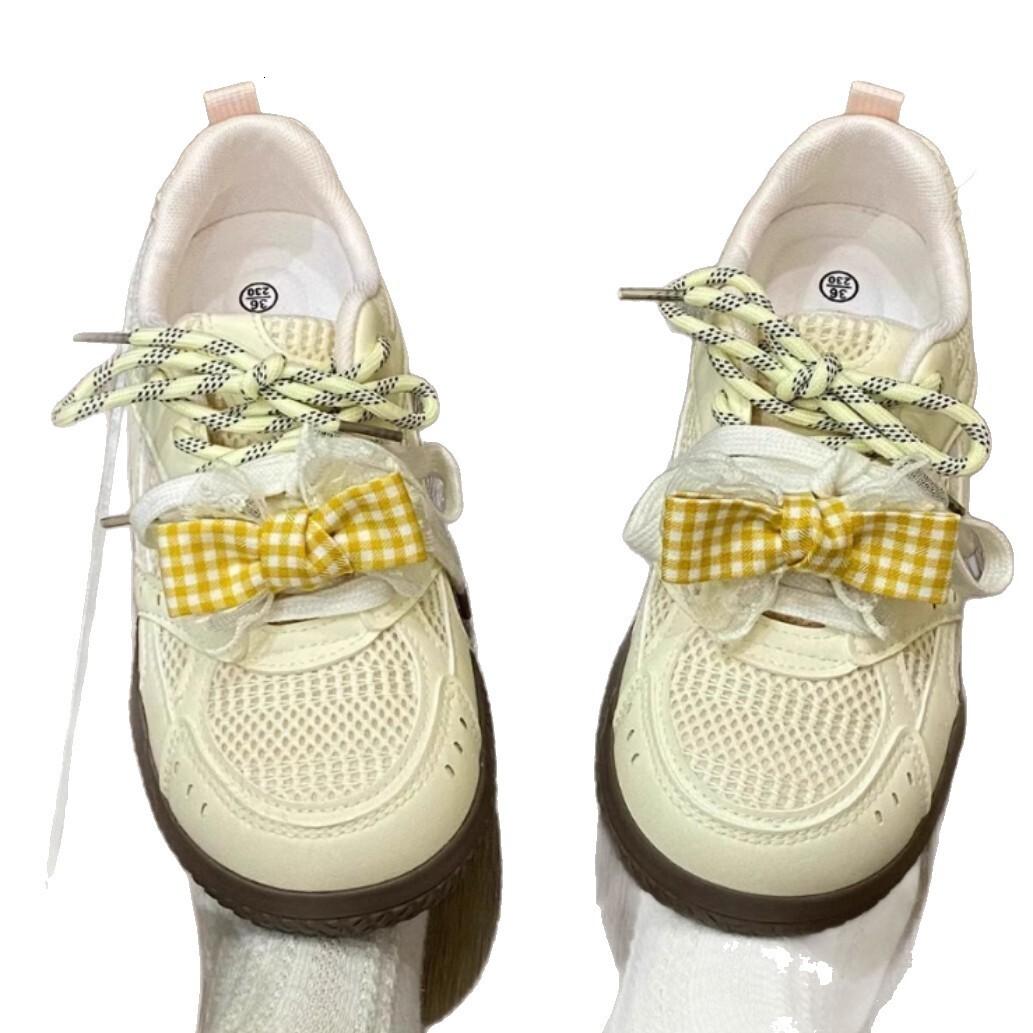 Ddmysports Spring New White Sneakers Mesh Breathable Sports Casual Fashion Versatile Non Slip German Training Women S Shoes Outdoor Shoes