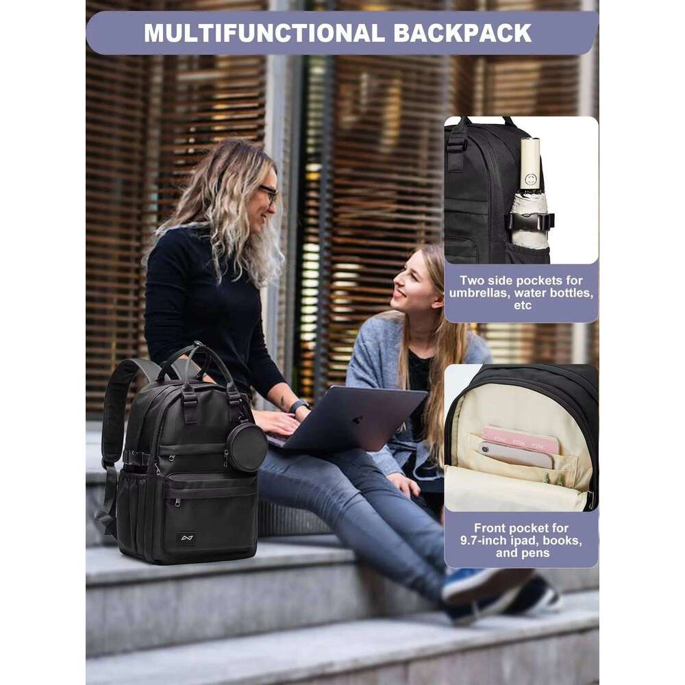 Laptop Waterproof Travel Bckpacks Fashion Purse For Women Work College Backpack School Bag