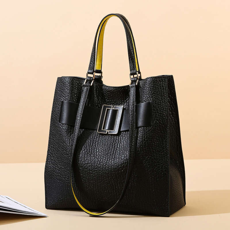 Handbag New Style High-End Soft Leather Tote Versatile Large Capacity Women's Bag Can Be Shoulder Carried