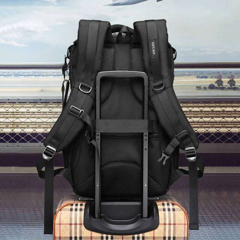OZUKO Business Laptop Unisex Scratch Resistance Sports Casual Backpack Outdoor Waterproof Travel Bags Mochila