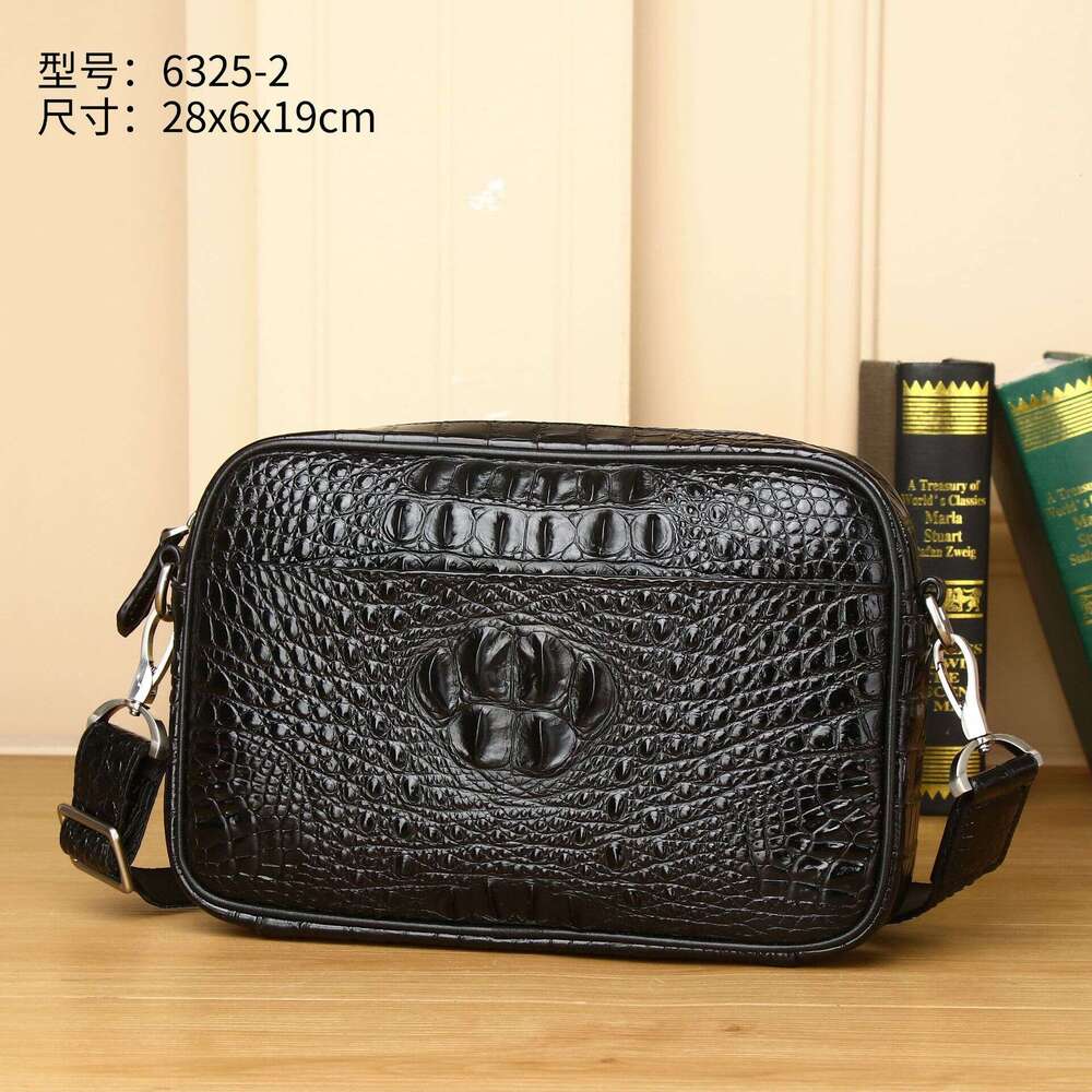 Pattern Crossbody Crocodile New for Men High-end Small Backpack Single Shoulder Diagonal Horizontal Fashion Casual Men's Bag 's