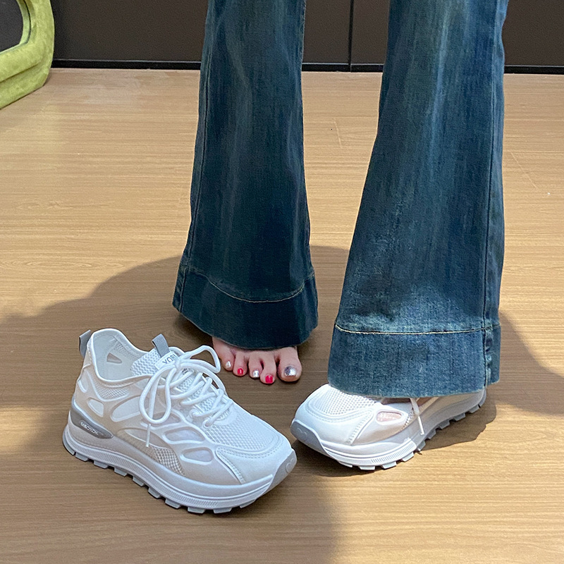 Ddmysports Ins Korean Style New Dad Shoes For Women Summer Student Running Sports Casual Mesh Breathable Street Fashion KK Outdoor Shoes