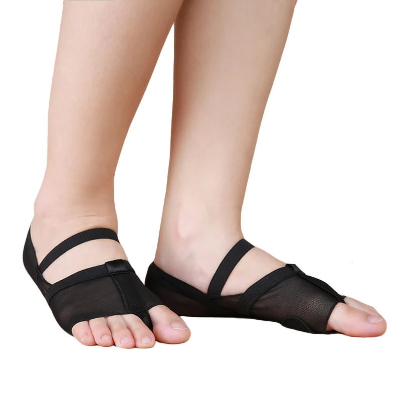 Heel Protector Professional Ballet Dance Socks 1 Pair Belly Dance Practice Foot Thong Pads Dance Accessories Toe Pads Nude Black 250613