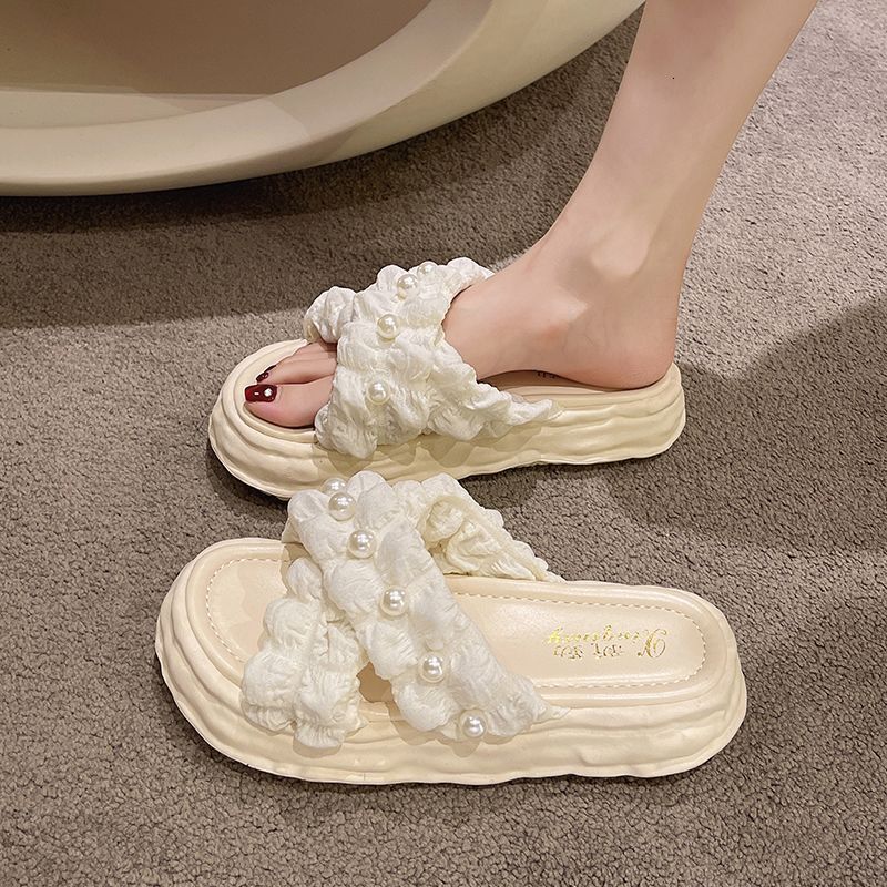 Ddmyoutdoor Fairy Style Cool Slippers For Women Summer Outdoor New Dissolved Thick Sole Platform Shoes Beach Vacation Sandals Ins Outdoor Shoes