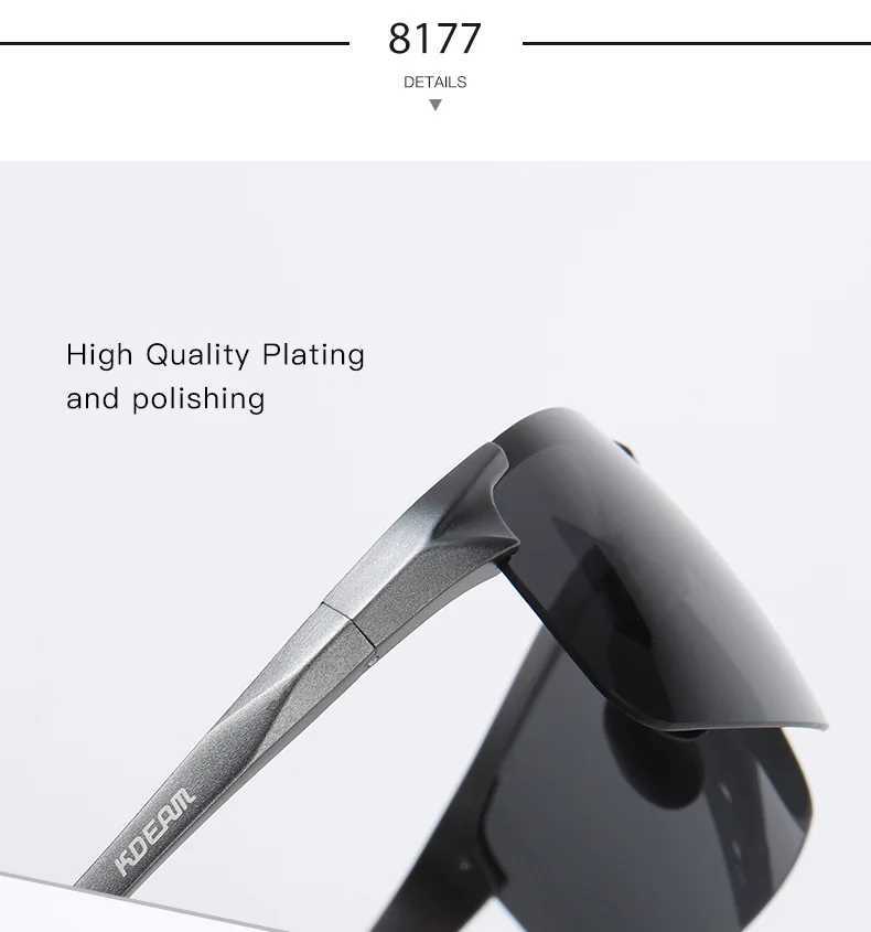 VCKA Aluminum Magnesium Half Frame Myopia Sunglasses Women Sports Men Drive Polarized Custom Prescription Goggles -0.5 to -6.0 Z250614