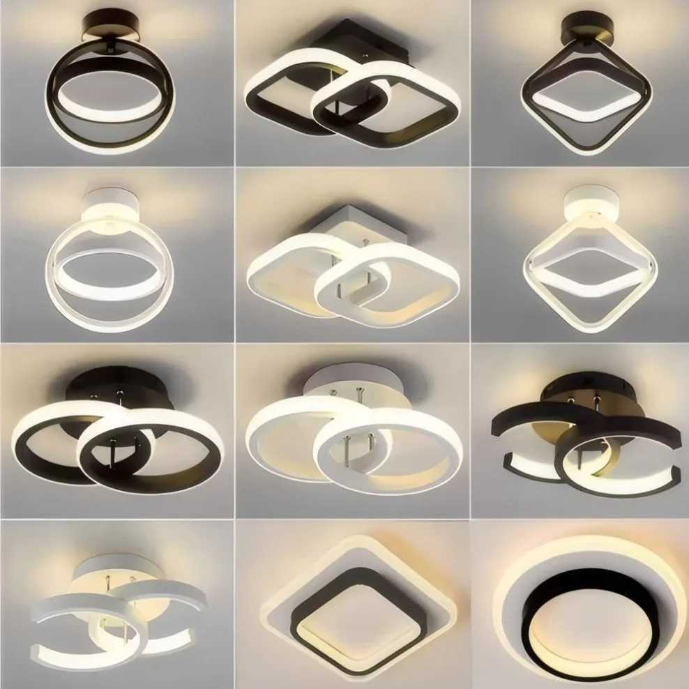 Modern LED Aisle Ceiling Lights Nordic Home Lighting LED Surface Mounted for Bedroom Living Room Corridor Light 3-color lightingXJ2500613