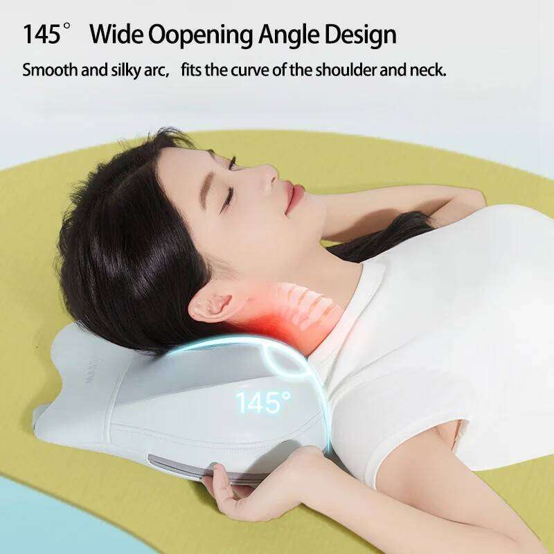 Waist Massager With Heat Shiatsu 2-In-1 Massage Pillow Lower Back Fatigue Relief Deep Tissue Kneading For Neck Shoulder