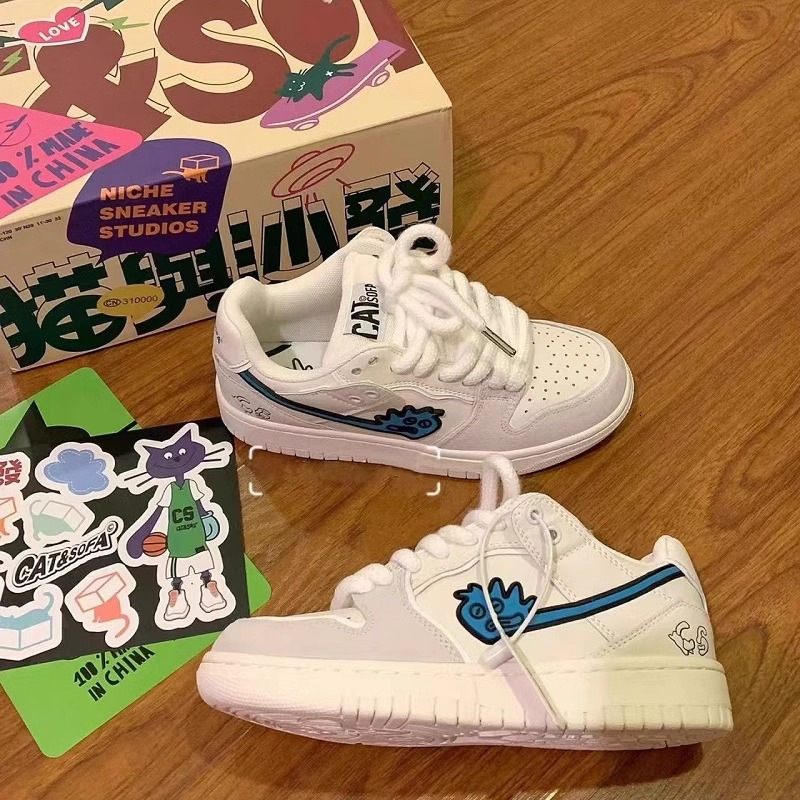 Ddmysports High Quality White Sneakers Summer New Niche Couple Casual Shoes Ins Trendy Versatile Outdoor Shoes