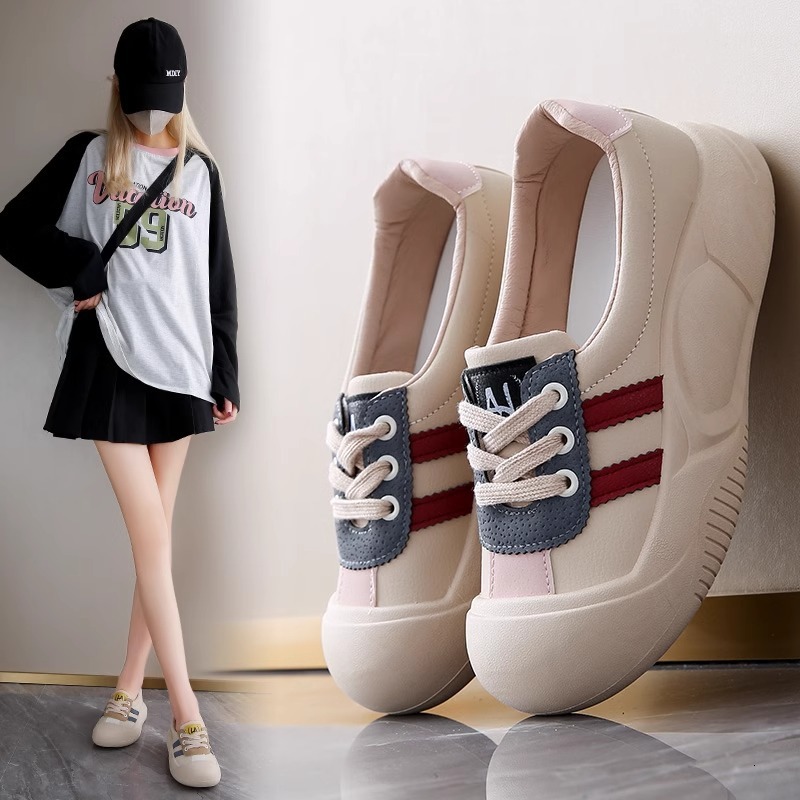 Ddmysports Women S Sneakers Autumn New Breathable Comfortable Training Lightweight Casual Platform Soft Sole White Shoes Outdoor Shoes