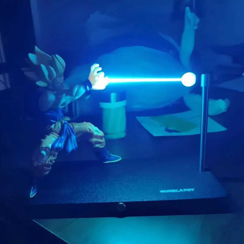 Goku Anime Peripheral Series Night Light Touch Kamehameha Magnetic Creative Desk Decoration Cool Model Doll Boys Birthday GiftsXJ250614