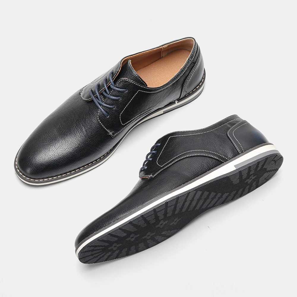 7-13 Mens Casual Shoes Comfortable 2024 Brand Leather Loafers Men XJ250614