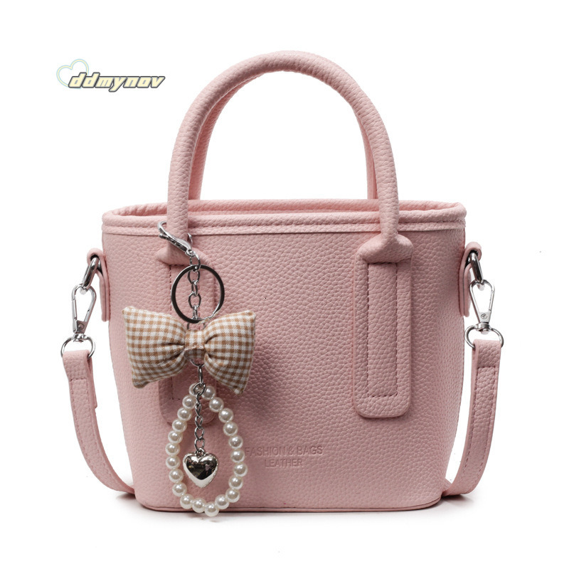 Textured Handbag for Women 2025 New Trendy Fashion Versatile Shoulder Commuter Crossbody Bucket Bag ddmynov