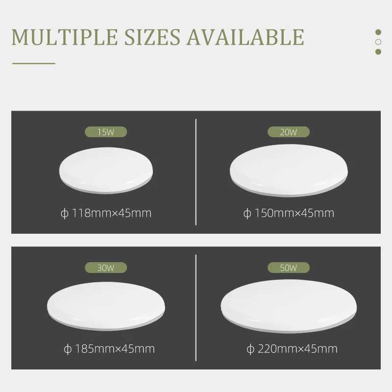 Ultra Thin LED Ceiling Lamp Modern Panel Ceiling Lights Indoor Lighting 15W 20W 30W 50W LED Lamp For Living Room Kitchen BedroomXJ2500613