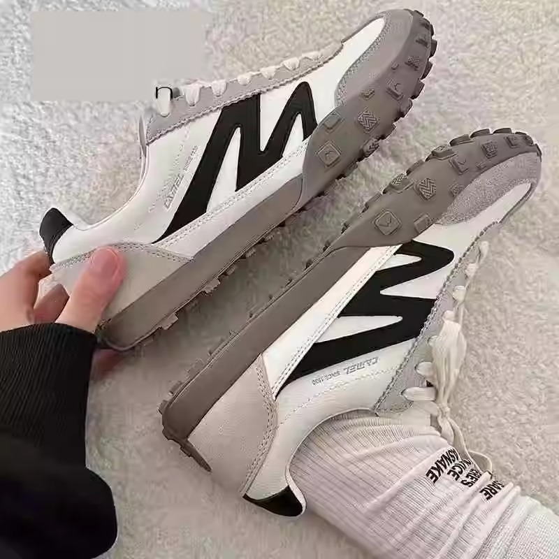 Ddmysports Soft Sole Comfortable German Training Spring New Casual Versatile Leather Surface Sports Sneakers Lightweight Single Shoes For Women Outdoo