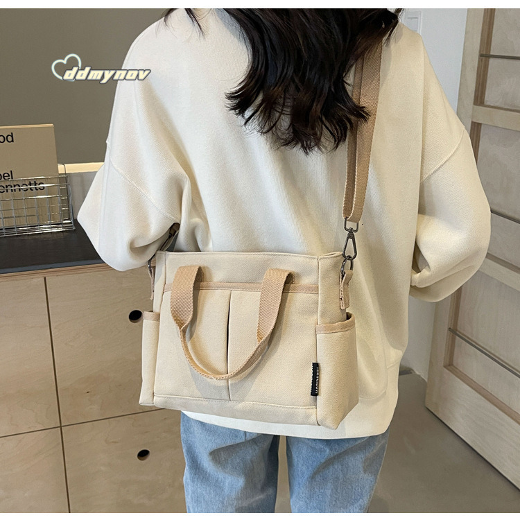 New Crossbody Women, Artistic Shoulder Canvas Bag, Student Commuter Casual Portable Tote Bag for Women ddmynov