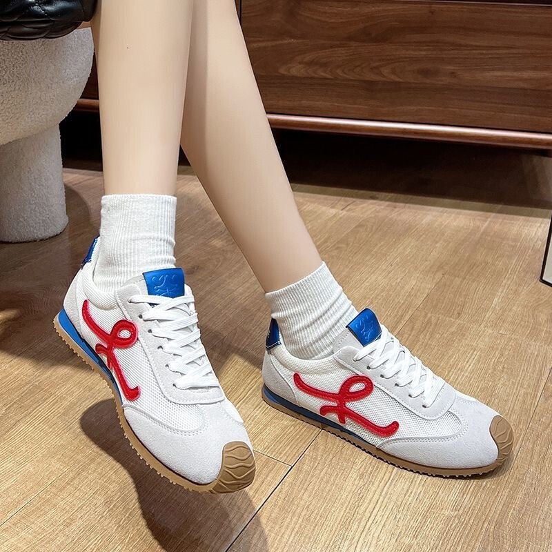 Ddmysports Summer Mesh Breathable German Training For Women New Versatile Flat Agan Casual Sports Shoes Outdoor Shoes