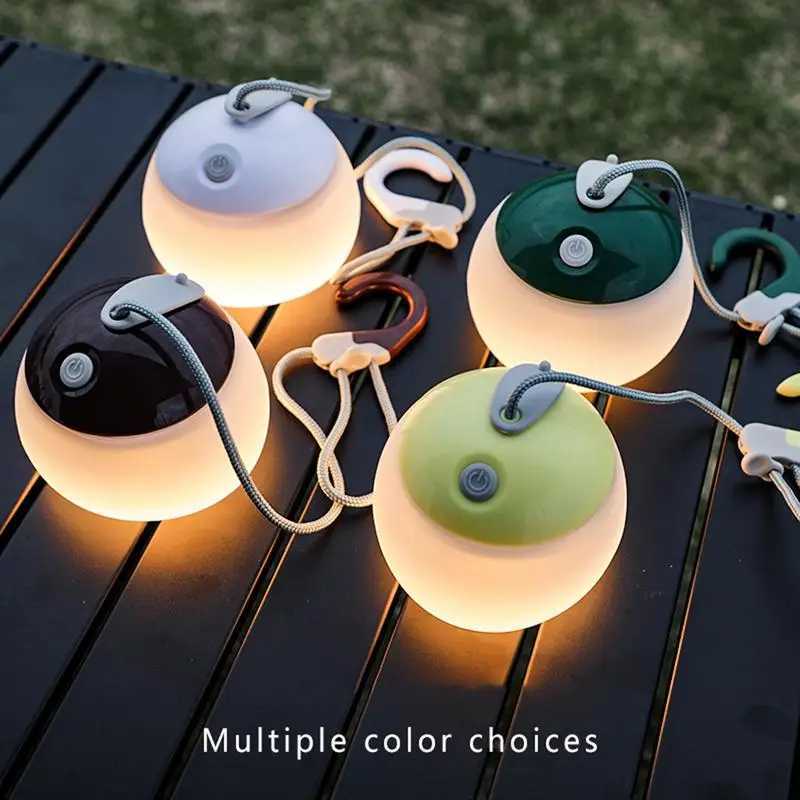 Camping Tent Light With Hook 4 Mode Adjustable LED Light Portable Outdoor Lantern Rechargeable LED Tent Lantern For Fishing Camp W250613