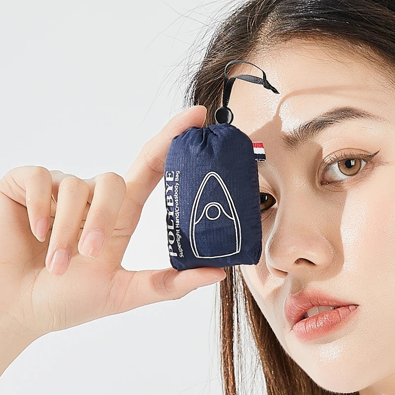 Polybye Super Light Reusable Totebag Eco-friendly Nylon Foldable Shopping Bag Handbag Grocery Bag Lunch Bag Recycle Bag 250610