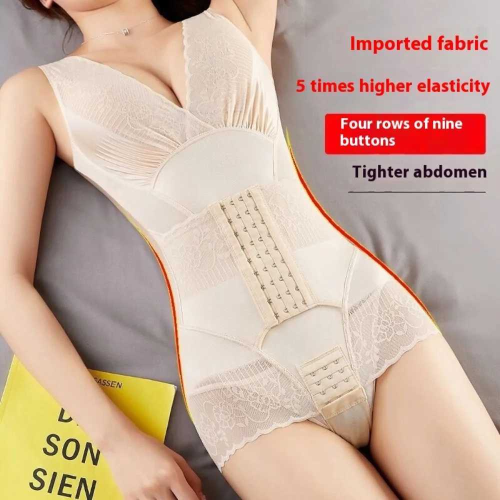 Summer Seamless Shapewear Women Postpartum Bodysuit Belly Fat Burner Shapers Hip Lift Body Sculpting Compression Underwear Bodysuit XJ250614