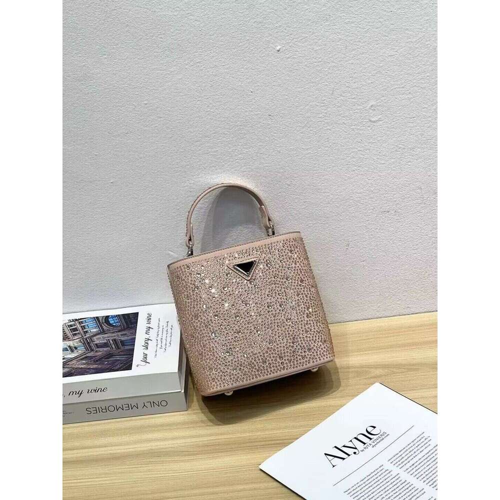 2023 New Mini Diamond-Studded Hotfix Handbag Flap Shoulder Crossbody Chain Women's Small Square Bag