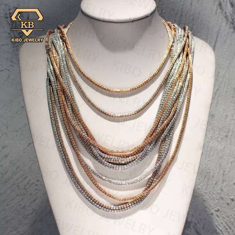 Bestselling Moon Ice Chain Sier Hip-Hop Mens Necklace New Design Jewelry