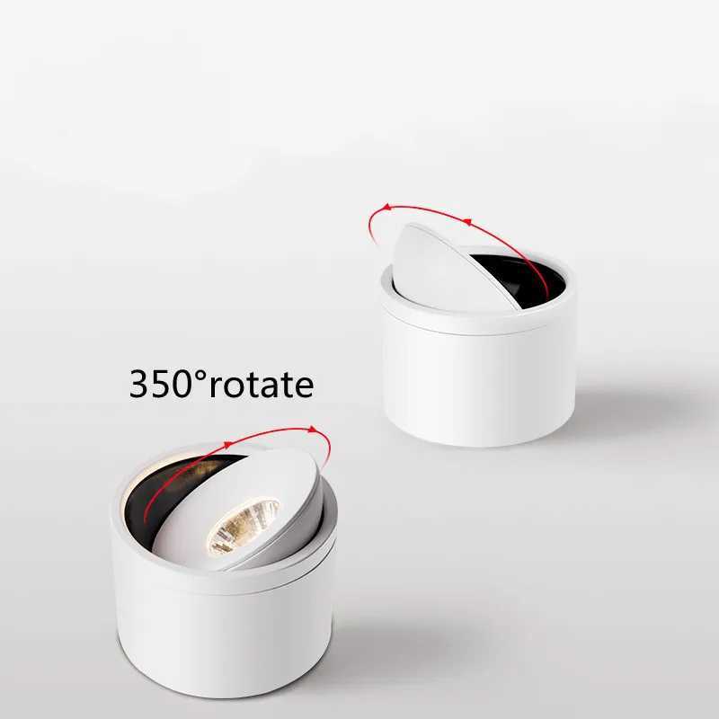 Ceiling LED Spot Lights Lamp Round Kitchen LED Downlight Surface Adjustable For Bedroom Restaurant Living Room Warm White AC220V XJ2500613