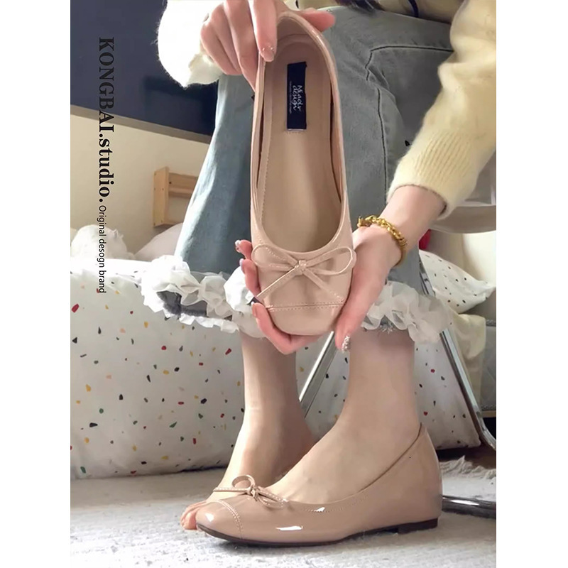 Ddmyoutdoor Nude Color Women S Single New Hidden Wedge Flat Loafers French Style Elegant Ballet Shoes Shallow Mouth Soft Sole Moccasins Outdoor Shoes
