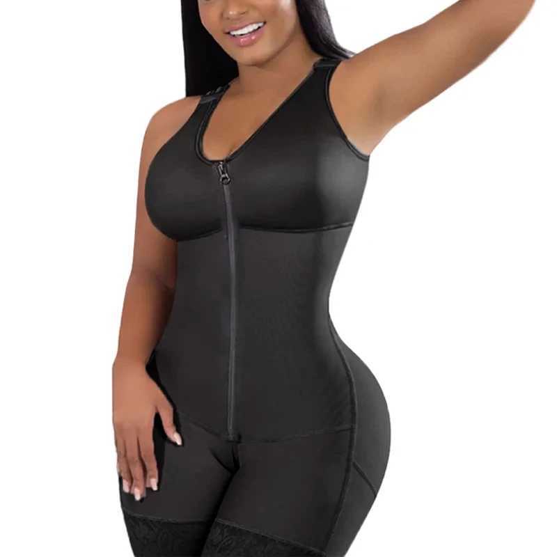 Womens Compression Corset Garments Abdomen Shaping Short Vest Girdle Postpartum Post Liposuction Bodysuit Fajas Colombianas XJ250614