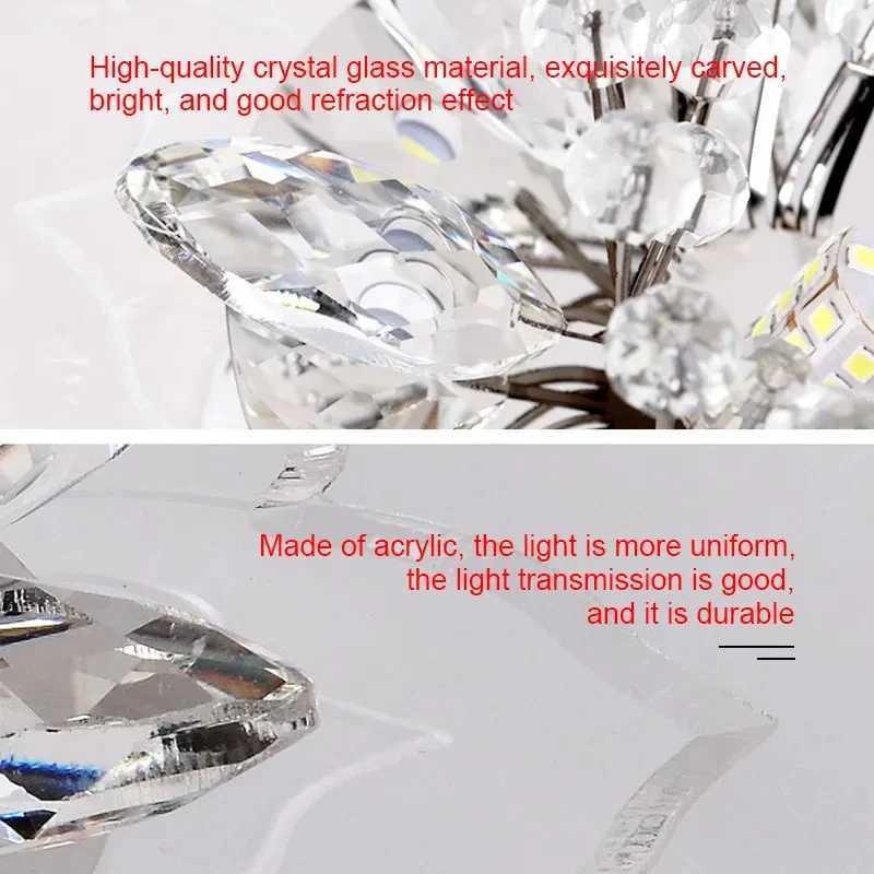 20cm LED Crystal Ceiling Light Modern Flower Shape Ceiling Lamp Hallway Living Room Lamp Bedroom Kitchen Corridors Aisle LightXJ2500613