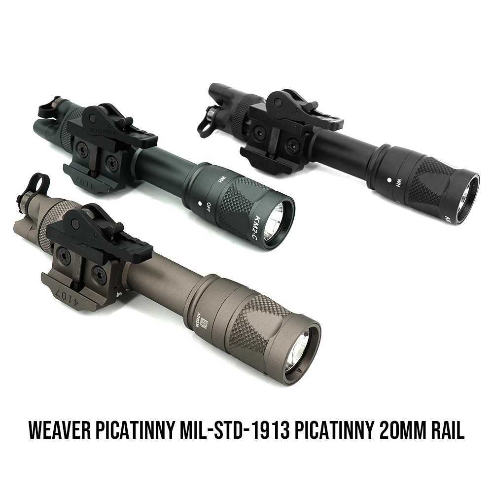 Tactical Light SF M622V Flashlight Vampire Scout Light Visible/IR LED Weapon Light with DS07 Switch QD ADM Picatinny Rail MountXJ250613